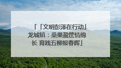 「文明彭泽在行动」龙城镇：桑果盈筐情绵长 育践五柳报春晖