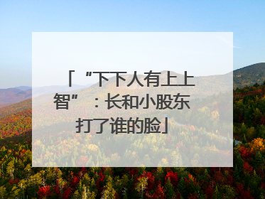 “下下人有上上智”：长和小股东打了谁的脸