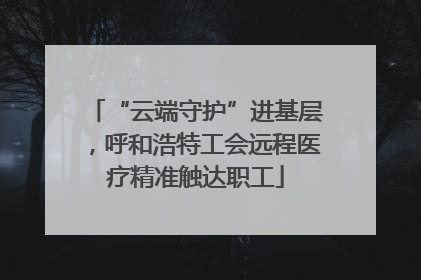 “云端守护”进基层，呼和浩特工会远程医疗精准触达职工