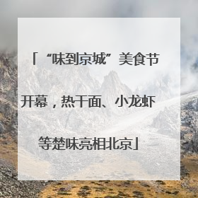 “味到京城”美食节开幕，热干面、小龙虾等楚味亮相北京