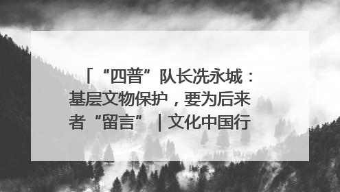 “四普”队长冼永城：基层文物保护，要为后来者“留言”｜文化中国行·我在广东找文物