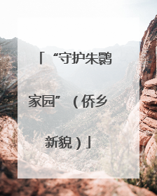 “守护朱鹮家园”（侨乡新貌）