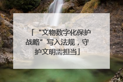 “文物数字化保护战略”写入法规，守护文明需担当