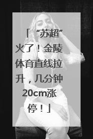 “苏超”火了！金陵体育直线拉升，几分钟20cm涨停！