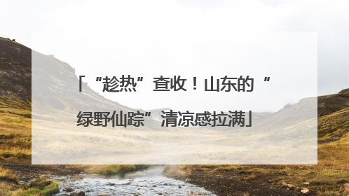 “趁热”查收！山东的“绿野仙踪”清凉感拉满