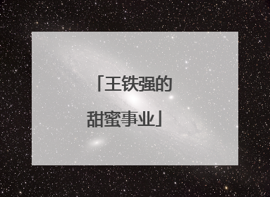 王铁强的甜蜜事业
