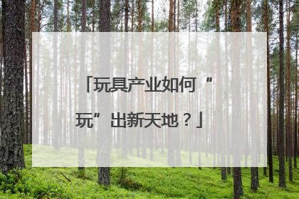 玩具产业如何“玩”出新天地？