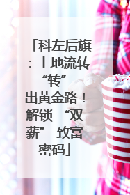科左后旗：土地流转 “转” 出黄金路！解锁 “双薪” 致富密码