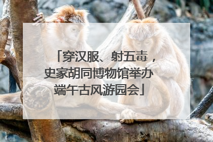 穿汉服、射五毒，史家胡同博物馆举办端午古风游园会