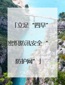 立足“四早”密织防汛安全“防护网”