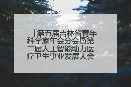 第五届吉林省青年科学家年会分会暨第二届人工智能助力医疗卫生事业发展大会在长春召开
