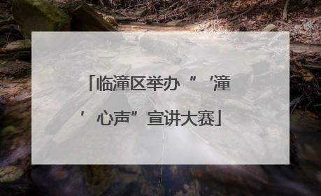 临潼区举办“‘潼’心声”宣讲大赛