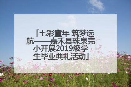 七彩童年 筑梦远航——嘉禾县珠泉完小开展2019级学生毕业典礼活动