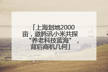 上海划地2000亩，邀腾讯小米共探“养老科技蓝海”，背后商机几何