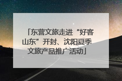 东营文旅走进“好客山东”开封、沈阳夏季文旅产品推广活动