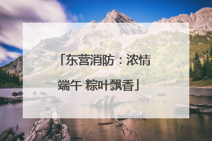 东营消防：浓情端午 粽叶飘香