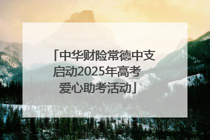 中华财险常德中支启动2025年高考爱心助考活动