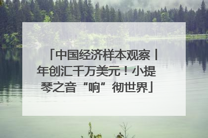 中国经济样本观察丨年创汇千万美元！小提琴之音“响”彻世界