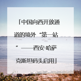 中国向西开放通道的境外“第一站”——西安·哈萨克斯坦码头启用