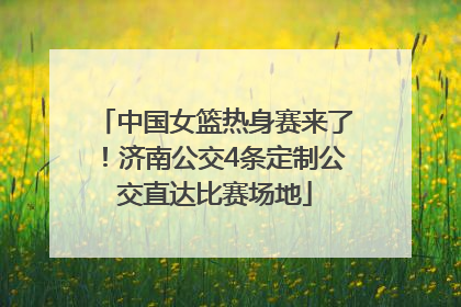 中国女篮热身赛来了！济南公交4条定制公交直达比赛场地