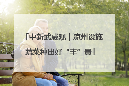 中新武威观｜凉州设施蔬菜种出好“丰”景