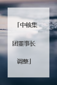中核集团董事长调整