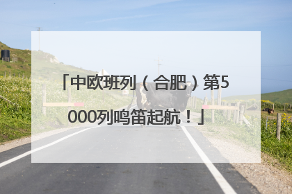 中欧班列（合肥）第5000列鸣笛起航！