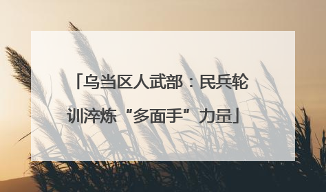 乌当区人武部：民兵轮训淬炼“多面手”力量