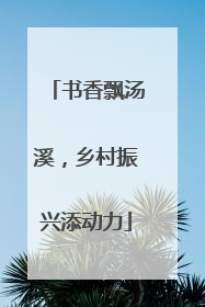 书香飘汤溪，乡村振兴添动力