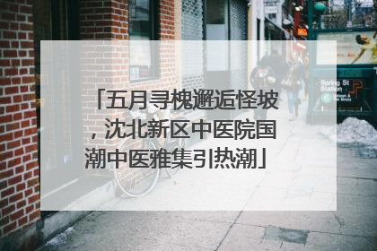 五月寻槐邂逅怪坡，沈北新区中医院国潮中医雅集引热潮