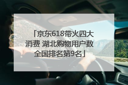 京东618带火四大消费 湖北购物用户数全国排名第9名
