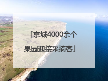 京城4000余个果园迎接采摘客