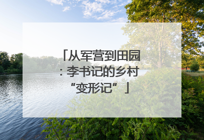 从军营到田园：李书记的乡村 “变形记”