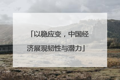 以稳应变,中国经济展现韧性与潜力