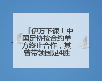 伊万下课！中国足协按合约单方终止合作，其曾带领国足4胜2平8负