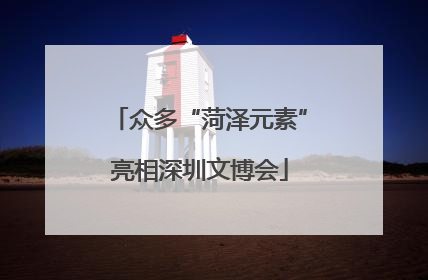 众多“菏泽元素”亮相深圳文博会