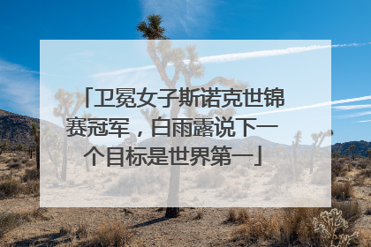 卫冕女子斯诺克世锦赛冠军，白雨露说下一个目标是世界第一
