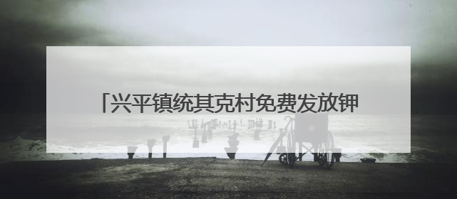 兴平镇统其克村免费发放钾肥 助力农业增产农民增收