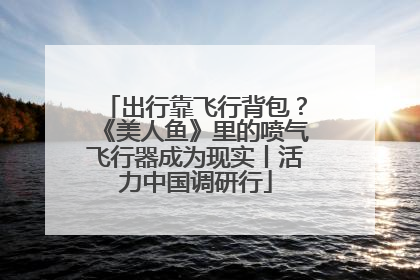 出行靠飞行背包？《美人鱼》里的喷气飞行器成为现实丨活力中国调研行