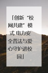 创新“校网共建”模式 电力安全普法与爱心守护进校园