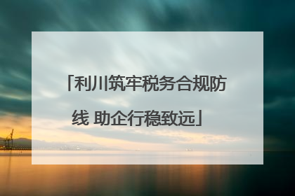 利川筑牢税务合规防线 助企行稳致远