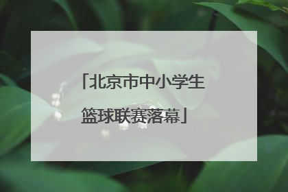 北京市中小学生篮球联赛落幕