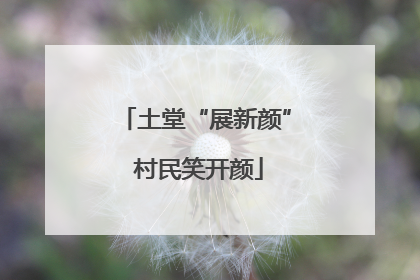 土堂“展新颜” 村民笑开颜