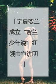 宁夏贺兰成立“贺兰少年说”红领巾宣讲团