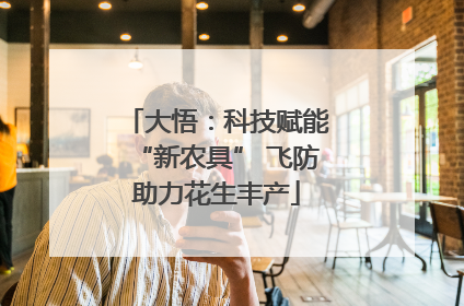 大悟：科技赋能“新农具” 飞防助力花生丰产