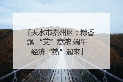 天水市秦州区：粽香飘 “艾”意浓 端午经济“热”起来