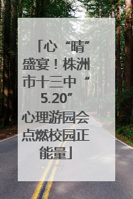 心“晴”盛宴！株洲市十三中“5.20”心理游园会点燃校园正能量