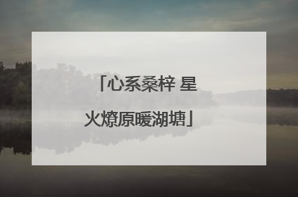 心系桑梓 星火燎原暖湖塘