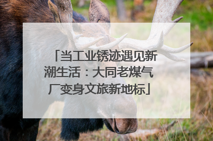 当工业锈迹遇见新潮生活：大同老煤气厂变身文旅新地标