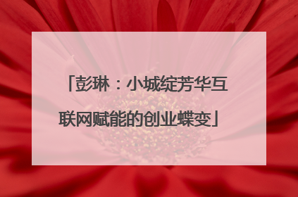 彭琳：小城绽芳华互联网赋能的创业蝶变